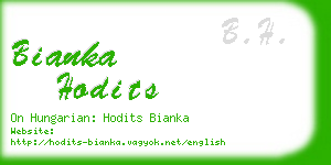 bianka hodits business card